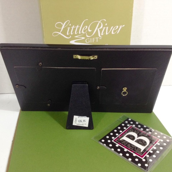 MONOGRAMMED PHOTO FRAME PINK BLACK NEW! - Picture 5 of 6